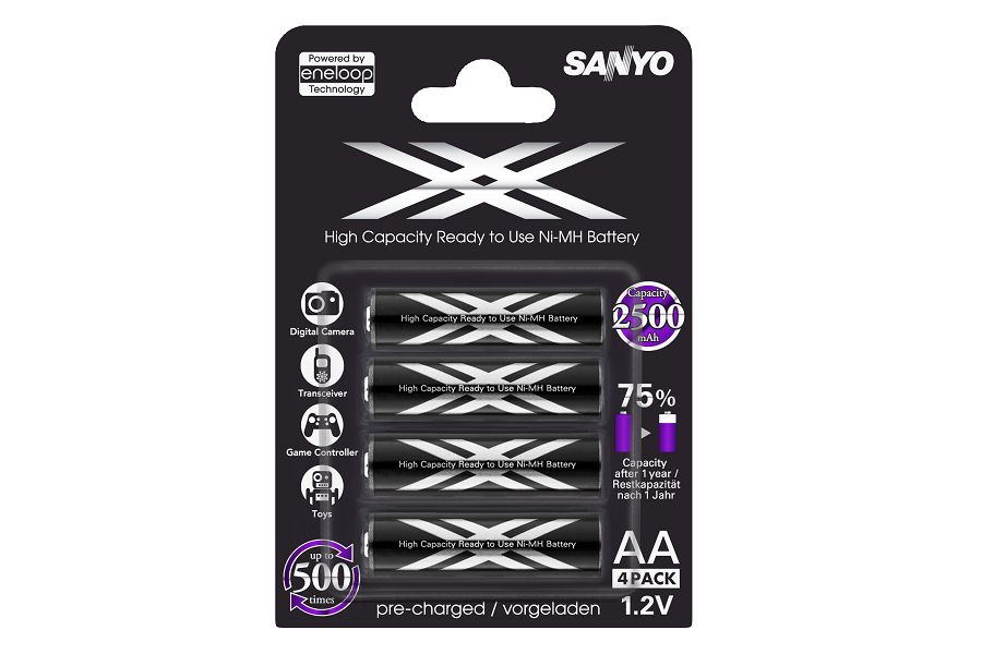 Sanyo Eneloop XX HR-3UWX-4BP, 4xAA 2500mAh punjive baterije