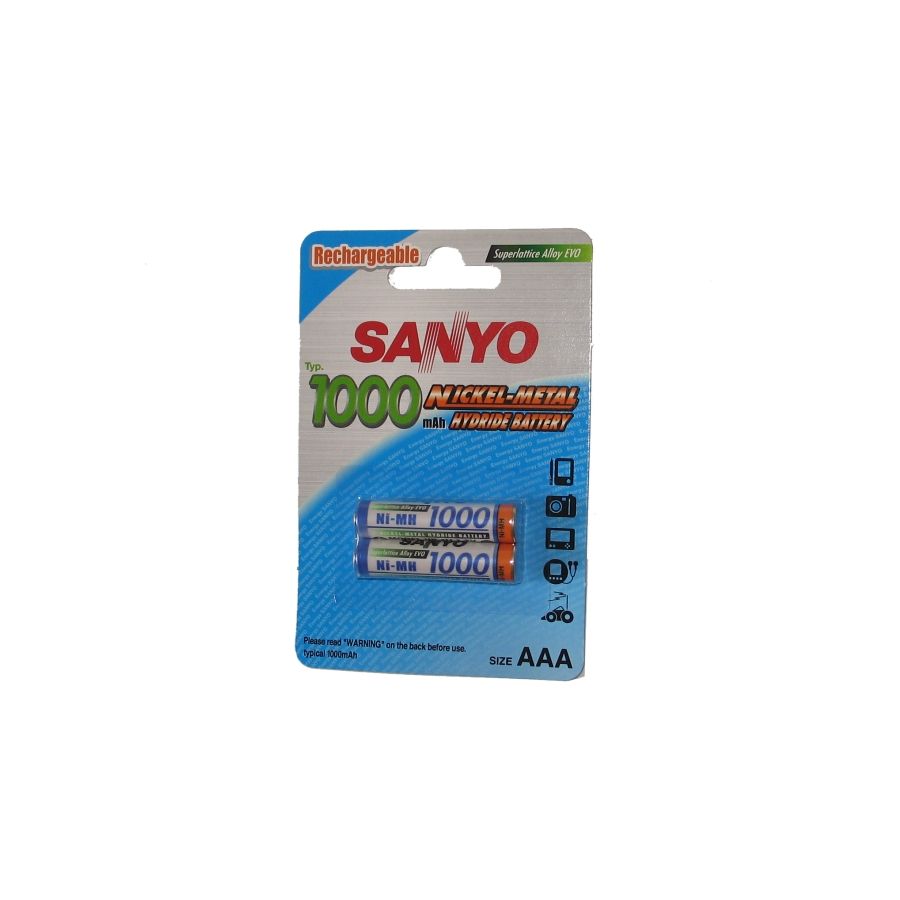 Baterije punjive Sanyo NiMH HR-4U-2BP 2xAAA 1000 mAh