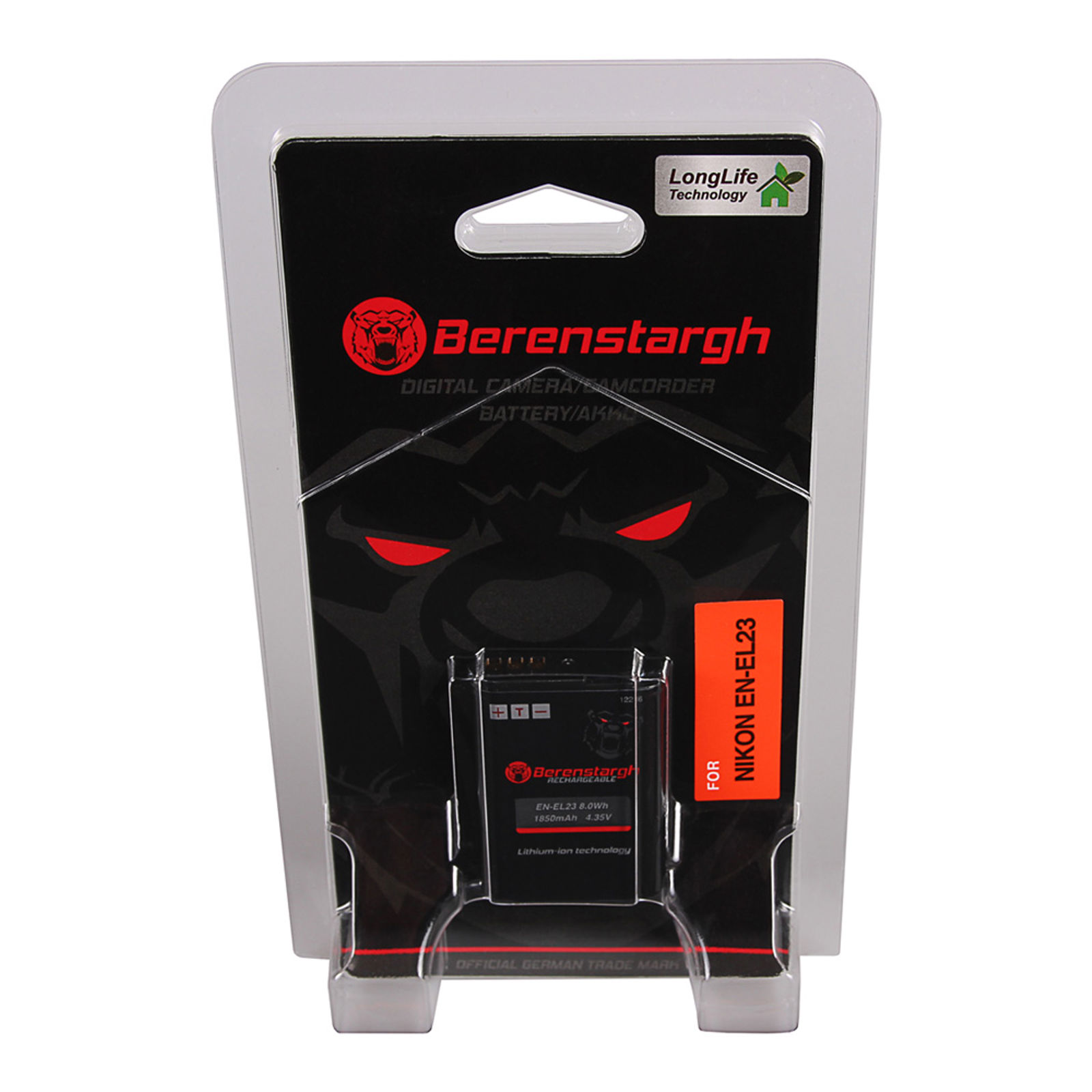 Berenstargh EN-EL23 1850mAh 8Wh 4,35V baterija za Nikon Coolpix P900, P610, P600, S810C, B700