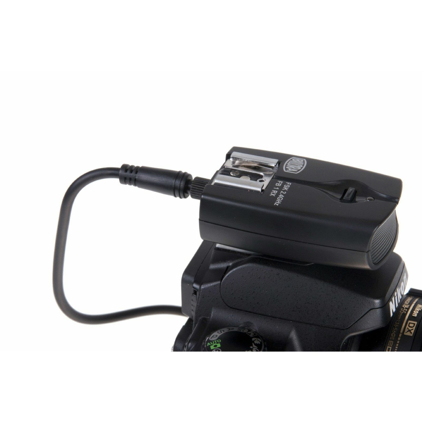 Bilora bežični okidač za bljeskalice FB1-N3 2.4 GHz N3 Nikon (komplet odašiljač + prijemnik) D750, D500, D610, D7200, D5600, D5500, D5300, D3400, D3300, D7100