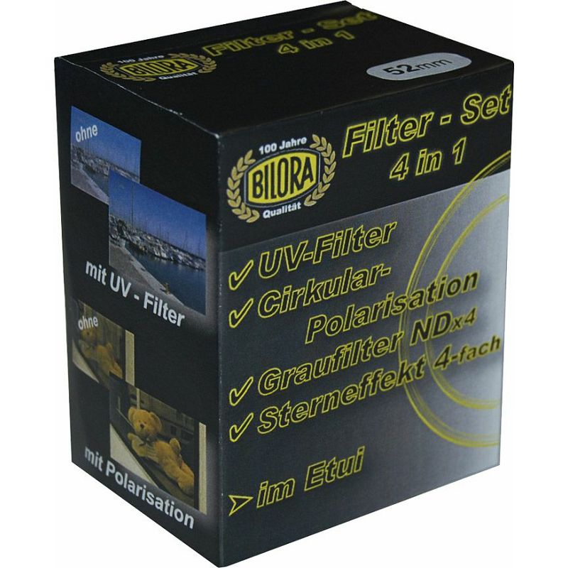 Bilora Filter set UV + CPL + ND4 + Star + etui kutija za filtere 62mm (7000-62)