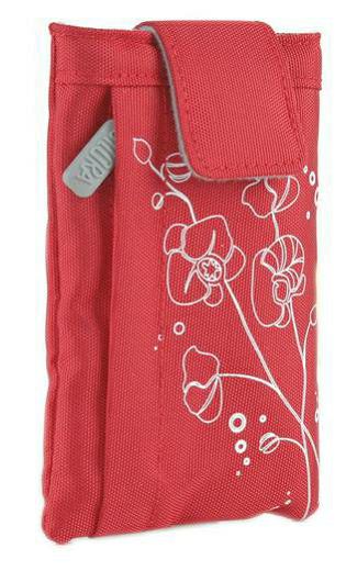 Bilora Poppy red crvena torbica za kompaktne fotoaparate pouch case small bag for compact camera
