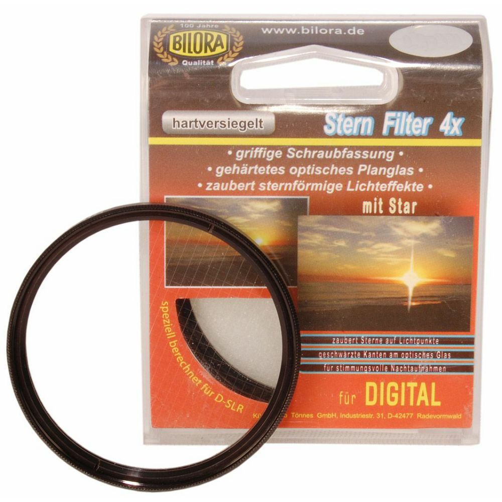 Bilora Special Effect Star 4 52mm filter za objektiv s zvijezdastim efektom svijetla (7020-52)