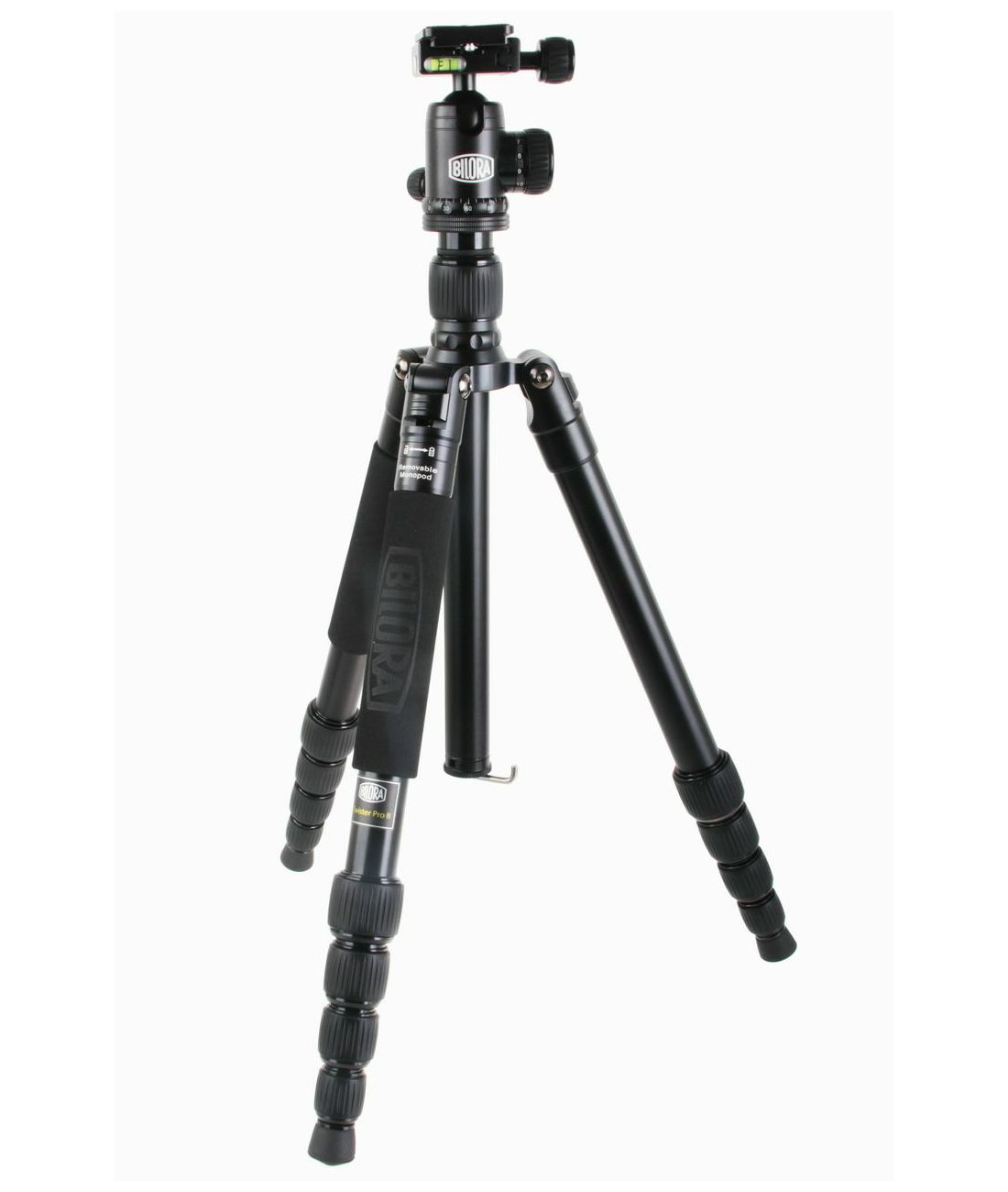 Bilora Twister Pro II Black 158cm 10kg schwarz crni aluminijski stativ za fotoaparat alu tripod + ball head kuglasta glava (TP255-1)