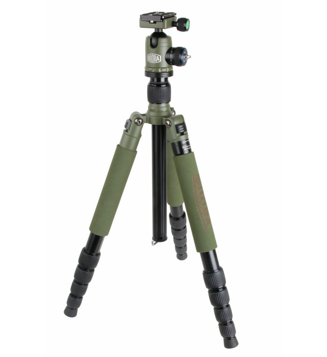 Bilora Twister Pro II nature green 174cm 10kg maslinasto zeleni aluminijski stativ za fotoaparat alu tripod + ball head kuglasta glava (TP285-5)