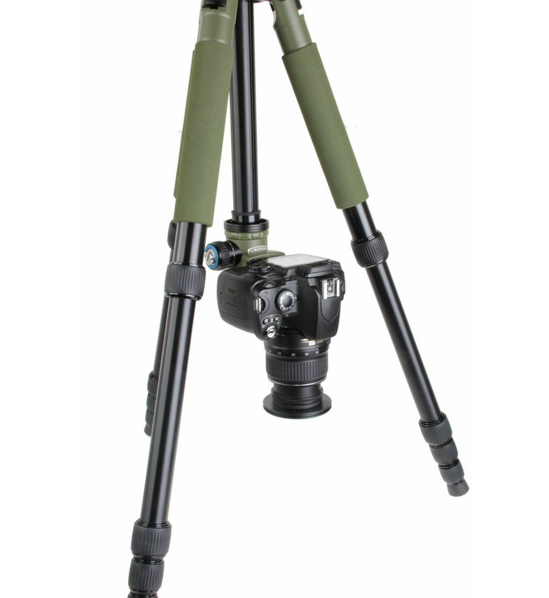 Bilora Twister Pro II nature green 174cm 10kg maslinasto zeleni aluminijski stativ za fotoaparat alu tripod + ball head kuglasta glava (TP285-5)