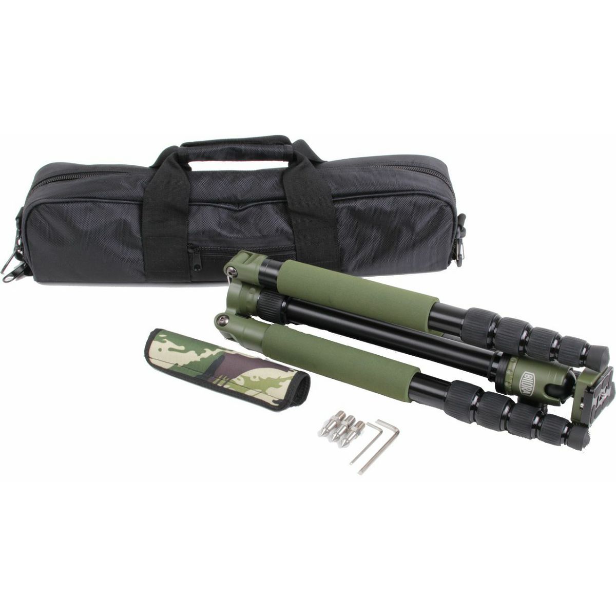 Bilora Twister Pro II nature green 174cm 10kg maslinasto zeleni aluminijski stativ za fotoaparat alu tripod + ball head kuglasta glava (TP285-5)