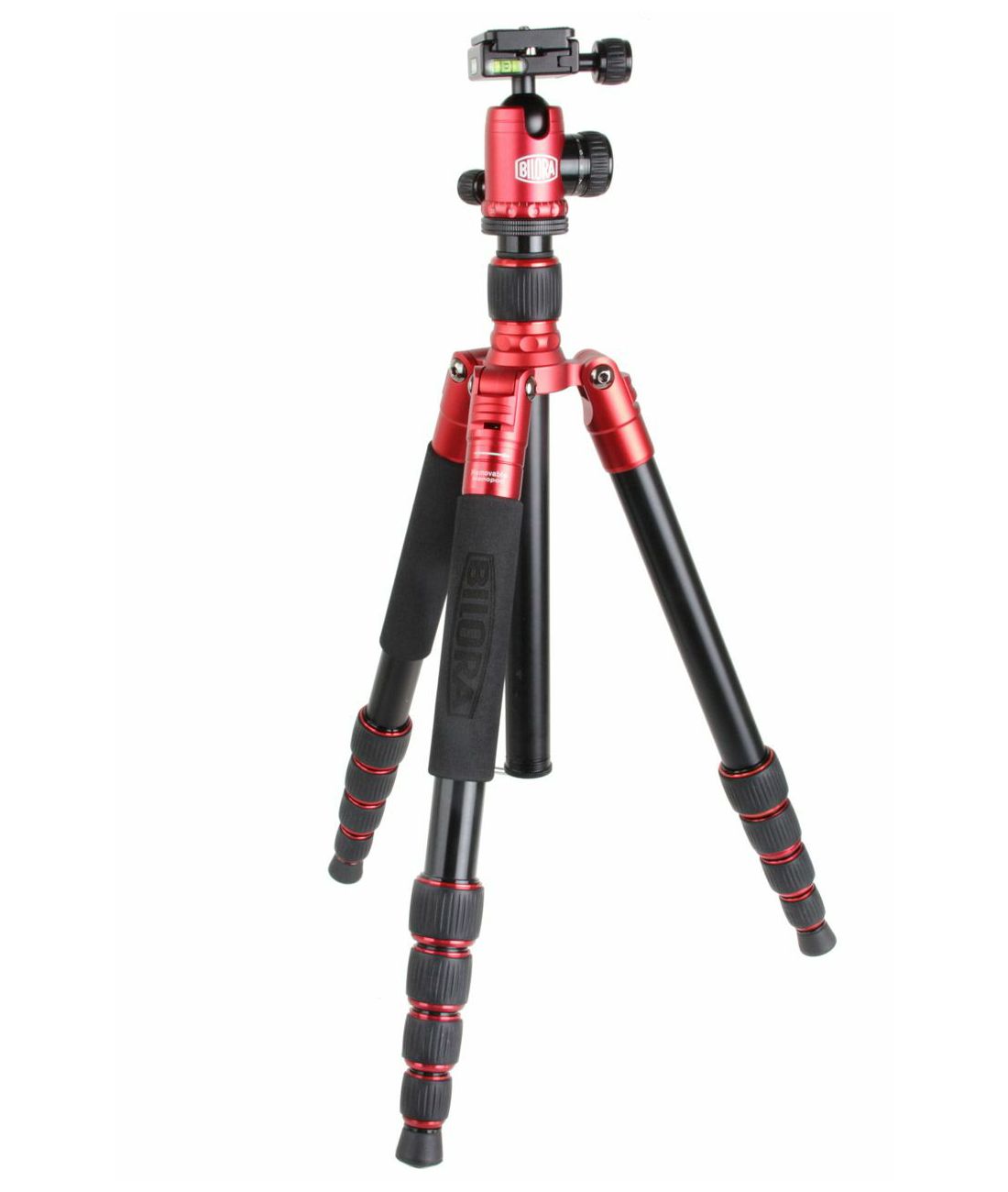 Bilora Twister Pro II Red 158cm 10kg Rot crveni aluminijski stativ za fotoaparat alu tripod + ball head kuglasta glava (TP255-8)