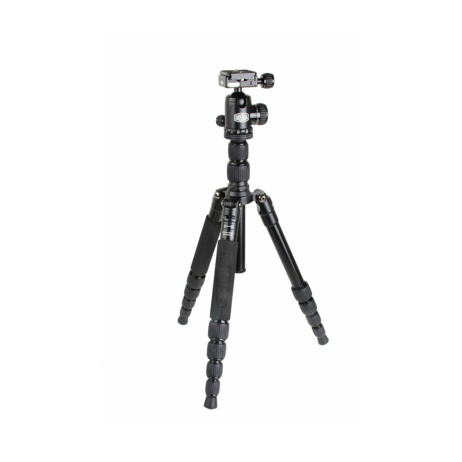 Bilora Twister Pro II Travel Black 130cm 6kg schwarz crni stativ za fotoaparat tripod + ball head kuglasta glava (TP225-1)