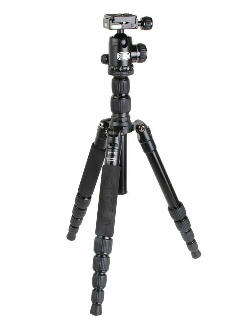 Bilora Twister Pro II Travel Black 130cm 6kg schwarz crni stativ za fotoaparat tripod + ball head kuglasta glava (TP225-1)