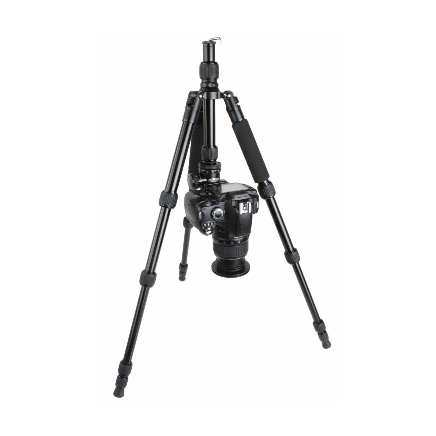 Bilora Twister Pro II Travel Black 130cm 6kg schwarz crni stativ za fotoaparat tripod + ball head kuglasta glava (TP225-1)