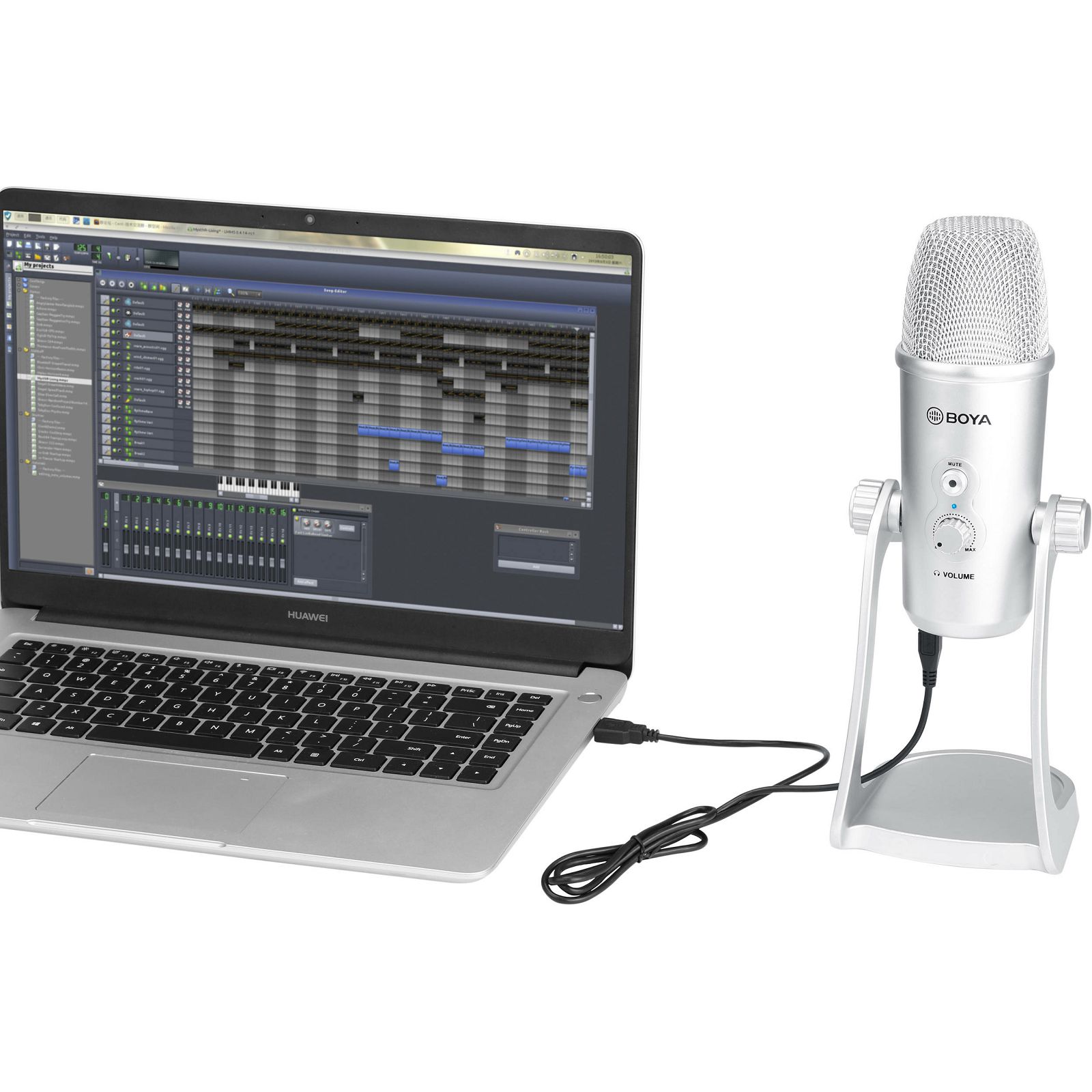 Boya BY-PM700SP USB Mikrofon Large-Diaphragm Condenser Microphone for smartphones