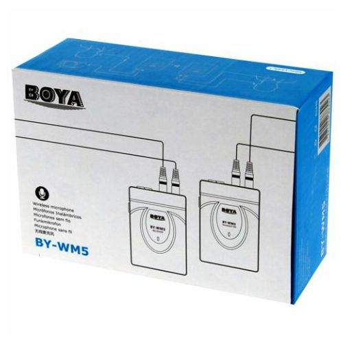 Boya BY-WM5 Lavalier wireless microphone 2.4 GHz GFSK Drahtloses Moderator Mikrofon