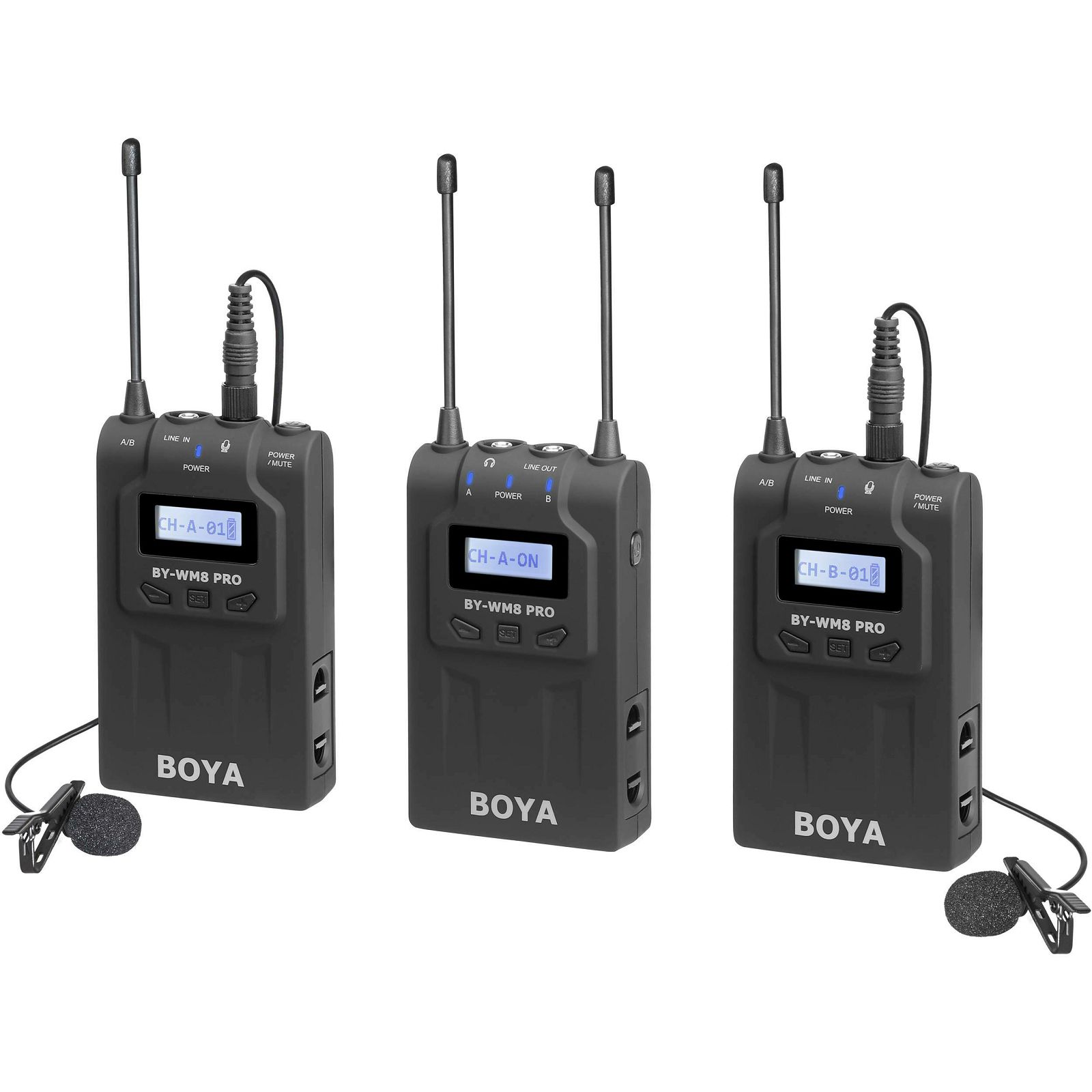 Boya UHF Dual Lavalier Microphone Wireless BY-WM8 Pro-K2 bežični mikrofon