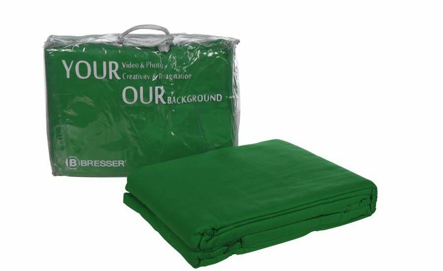 Bresser studijska pozadina od tkanine zelena Y-9 Chromakey Green Background Cloth 3x4m