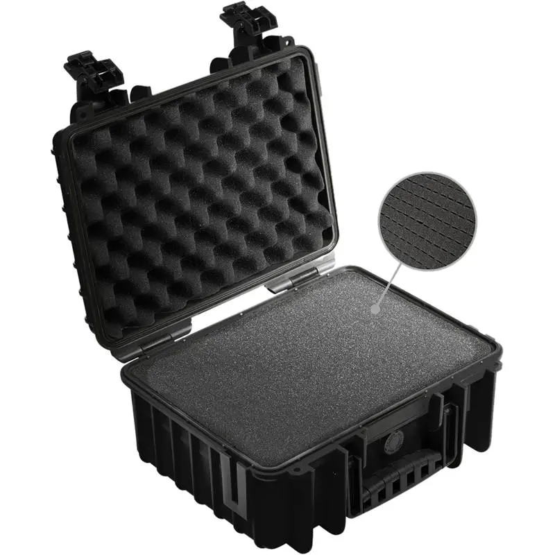 B&W Outdoor Cases Type 3000 Black (pre-cut foam) zaštitni kofer s unaprijed izrezanom pjenom (3000/B/SI)