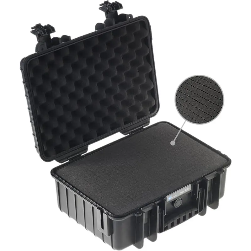 B&W Outdoor Cases Type 4000 Black (pre-cut foam) zaštitni kofer s unaprijed izrezanom pjenom (4000/B/SI)