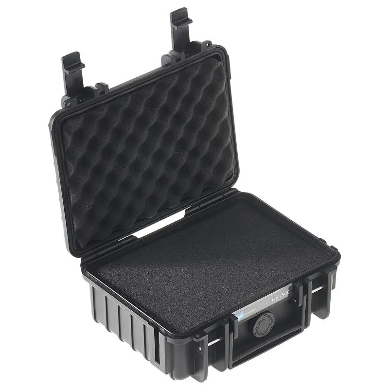 B&W Outdoor Cases Type 500 Black (pre-cut foam) zaštitni kofer s unaprijed izrezanom pjenom (500/B/SI)