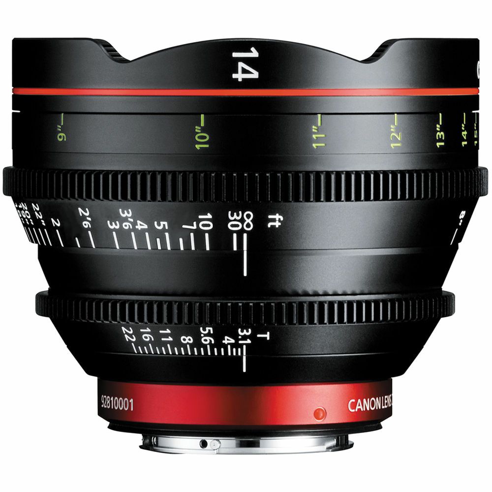 Canon Cine Lens KIT CN-E 14/35/50 Bundle Primes lens set (CN-E 14mm T3.1 L F + CN-E 35mm T1.5 L F + CN-E 50mm T1.3 L F) (9139B014AA)