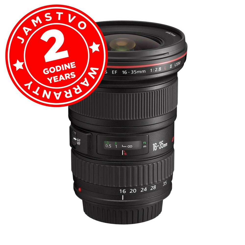 Canon EF 16-35mm 1:2,8L II USM objektiv 16-35 F/2.8 2.8 L II AC1910B005AA