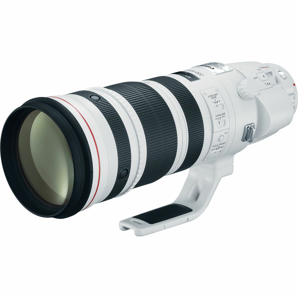 Canon EF 200-400mm f/4 L IS USM + Extender 1.4X telefoto objektiv 200-400 F4 f/4.0L 1:4L s telekonverterom (5176B005AA)