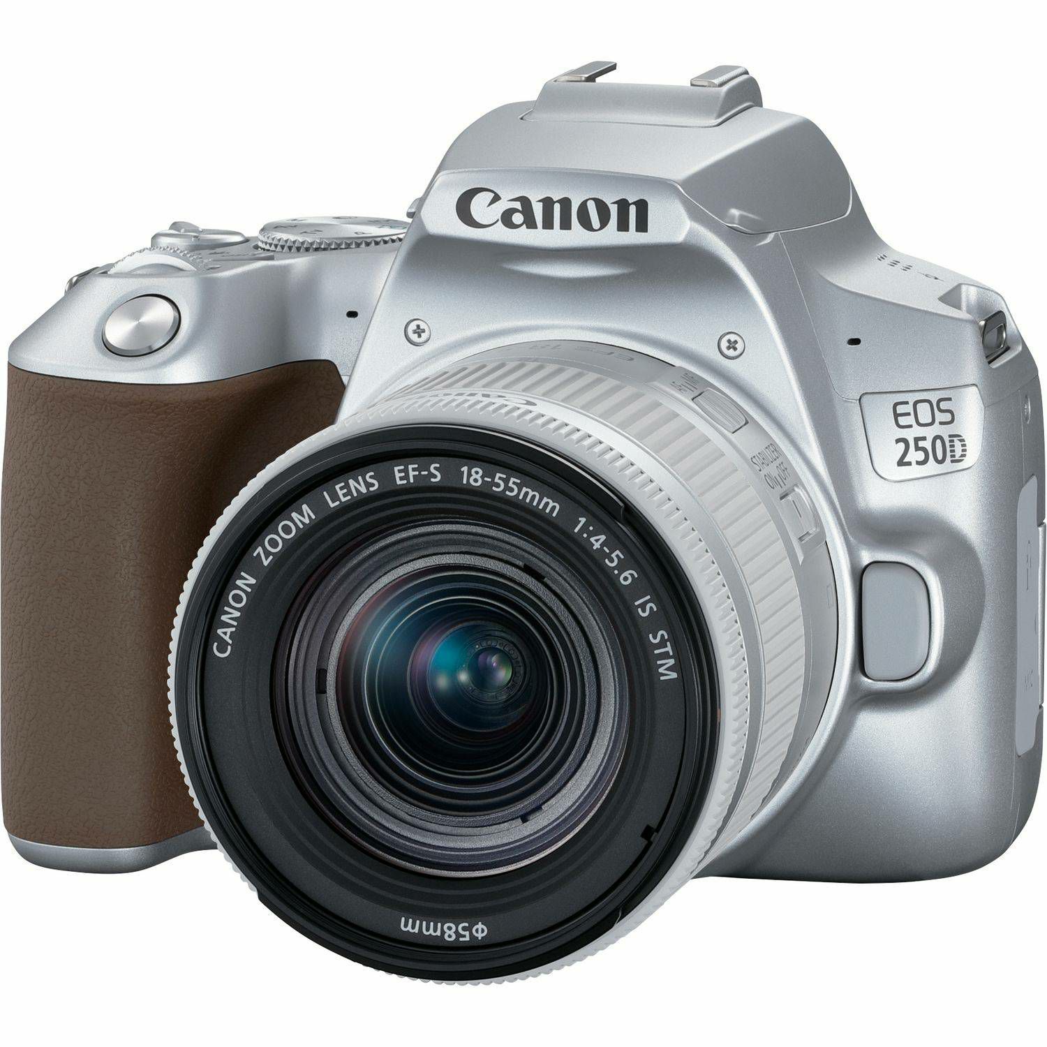 Canon EOS 250D + 18-55 IS STM Silver DSLR Digitalni fotoaparat s objektivom EF-S 18-55mm f/4-5.6 (3461C003AA)