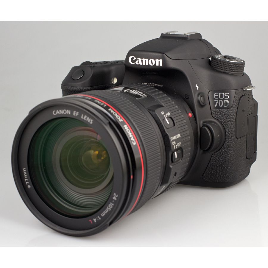 Canon EOS 70D + 24-105 L F4 IS USM fotoaparat + objektiv F/4.0 WIFI