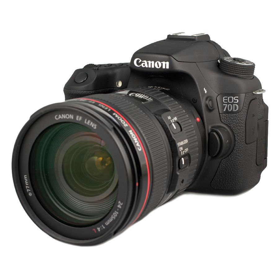 Canon EOS 70D + 24-105 L F4 IS USM fotoaparat + objektiv F/4.0 WIFI