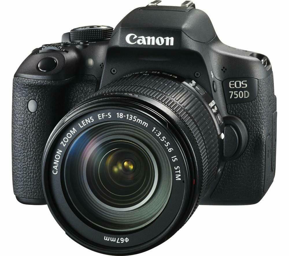 Canon EOS 750D + 18-135 IS STM DSLR digitalni fotoaparat s objektivom 18-135mm f/3.5-5.6 allround Lens (0592C009AA)