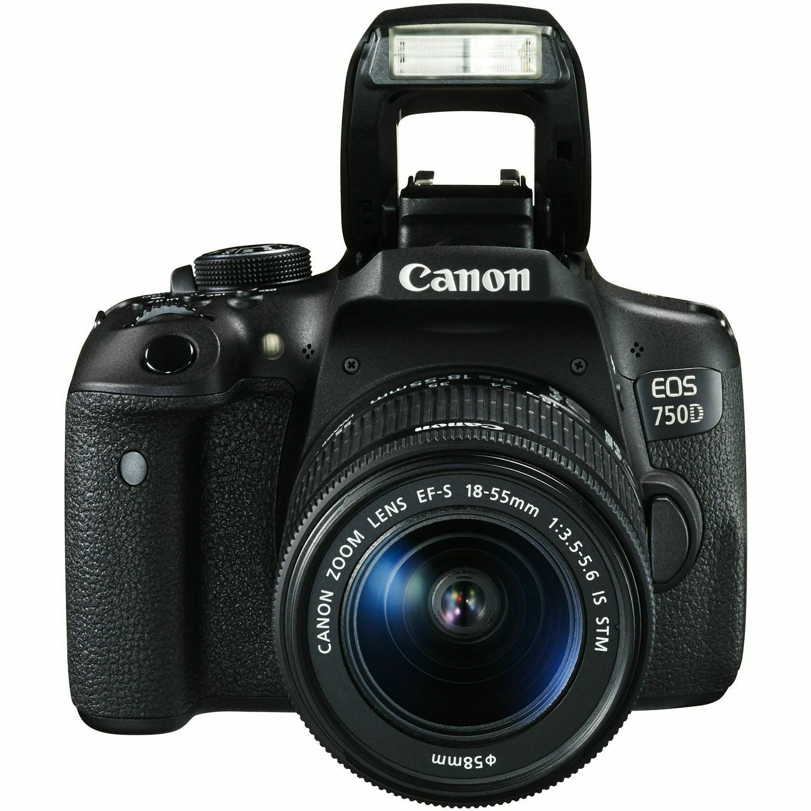 Canon EOS 750D 18-55 IS STM + 50mm 1.8 STM DSLR Digitalni fotoaparat s dva objektiva EF-S 18-55mm f/3.5-5.6 i EF 50 f/1.8 (0592C077AA)