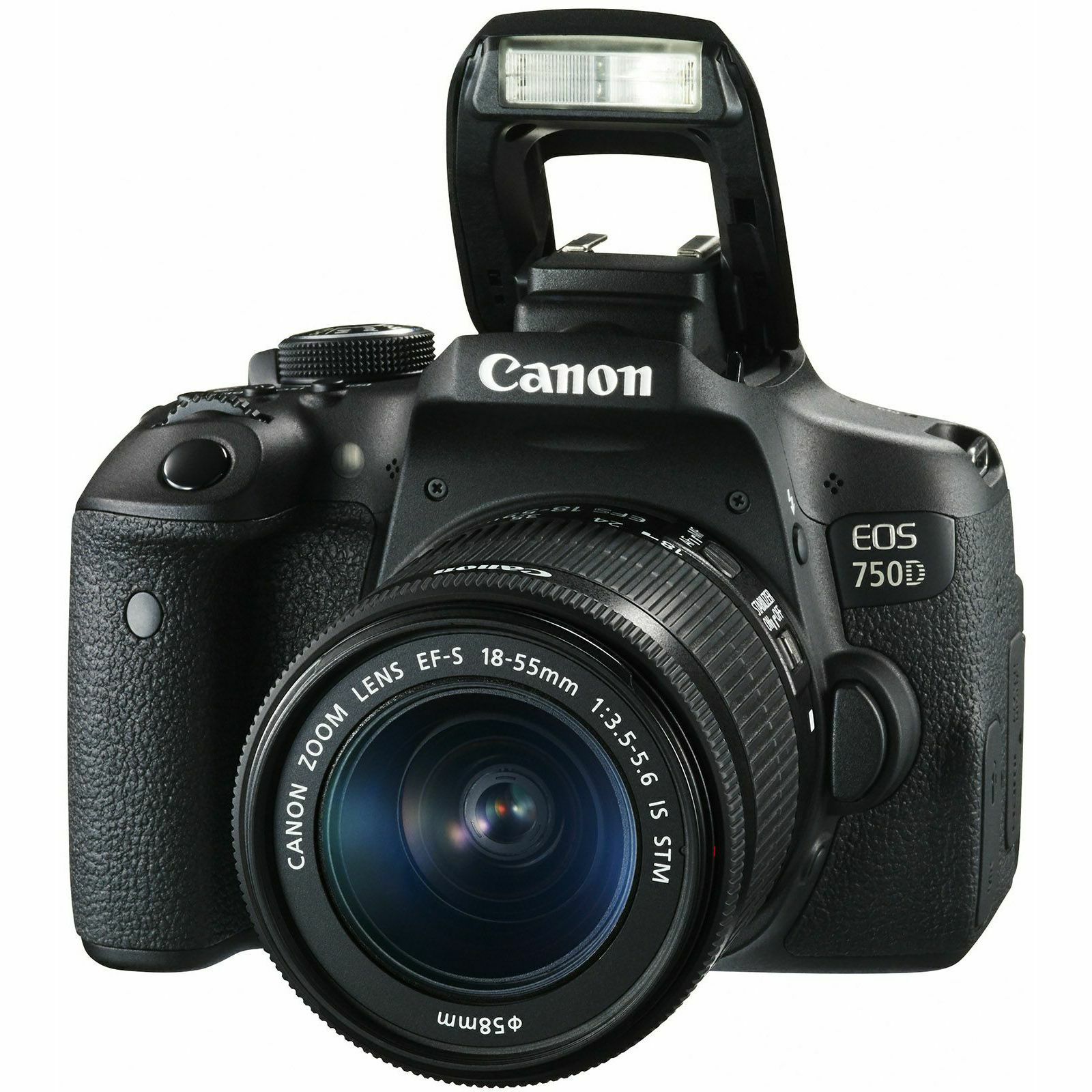 Canon EOS 750D 18-55 IS STM + 50mm 1.8 STM DSLR Digitalni fotoaparat s dva objektiva EF-S 18-55mm f/3.5-5.6 i EF 50 f/1.8 (0592C077AA)