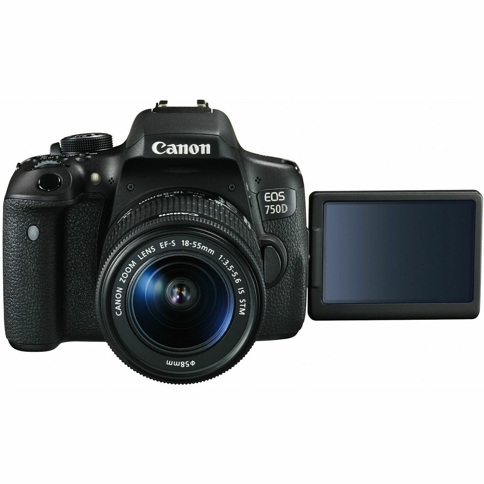 Canon EOS 750D 18-55 IS STM + 50mm 1.8 STM DSLR Digitalni fotoaparat s dva objektiva EF-S 18-55mm f/3.5-5.6 i EF 50 f/1.8 (0592C077AA)