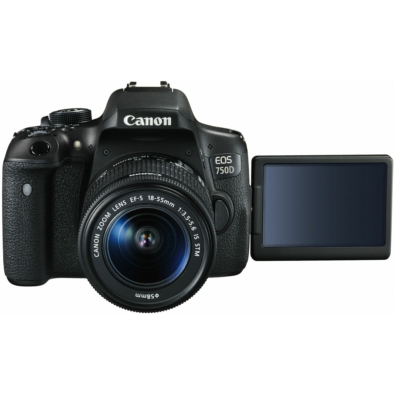 Canon EOS 750D + 18-55 IS STM DSLR digitalni fotoaparat s objektivom EF-S 18-55mm f/3.5-5.6 (0592C005AA)
