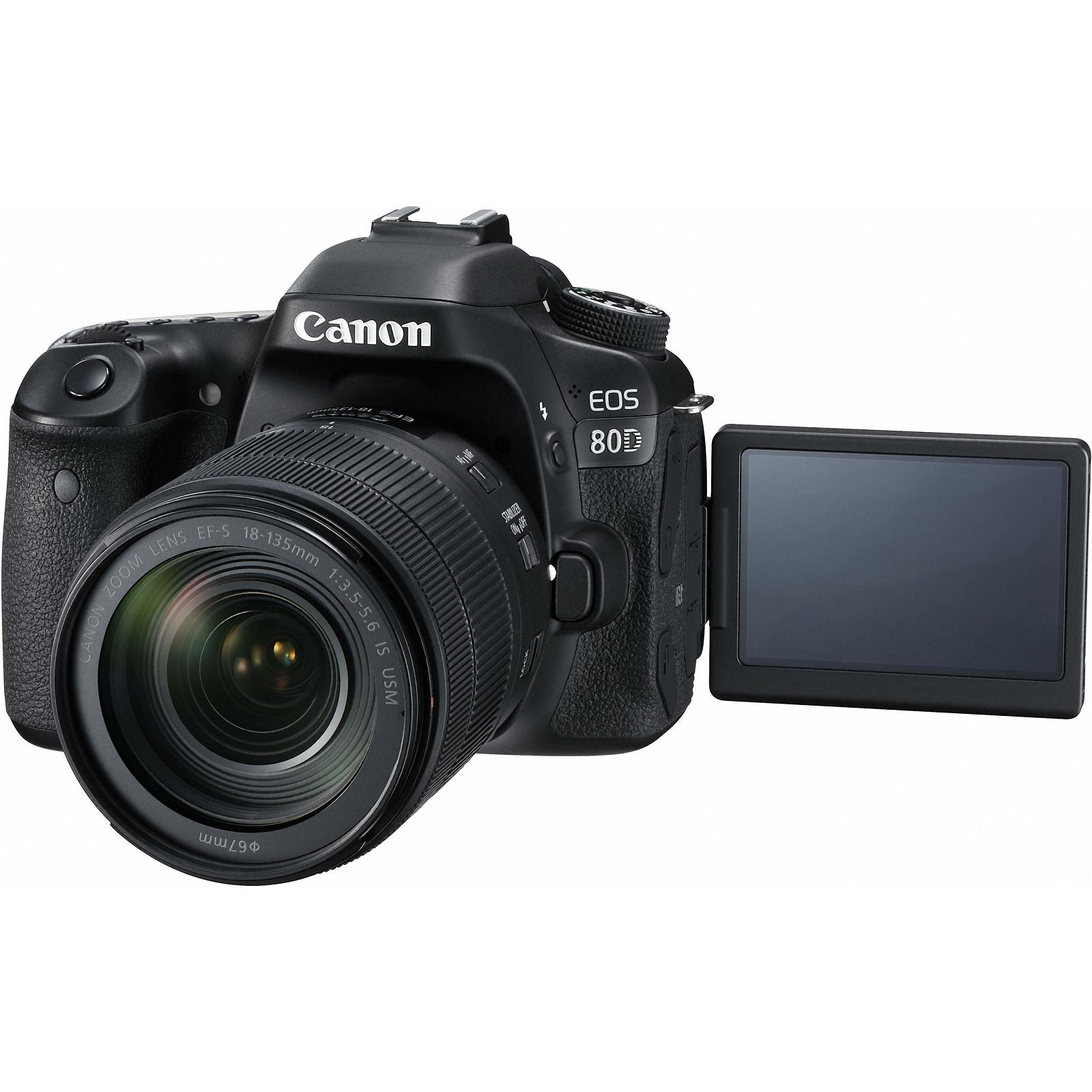 Canon EOS 80D + 18-135 IS USM NANO DSLR digitalni fotoaparat s objektivom 18-135mm f/3.5-5.6 (1263C012AA)