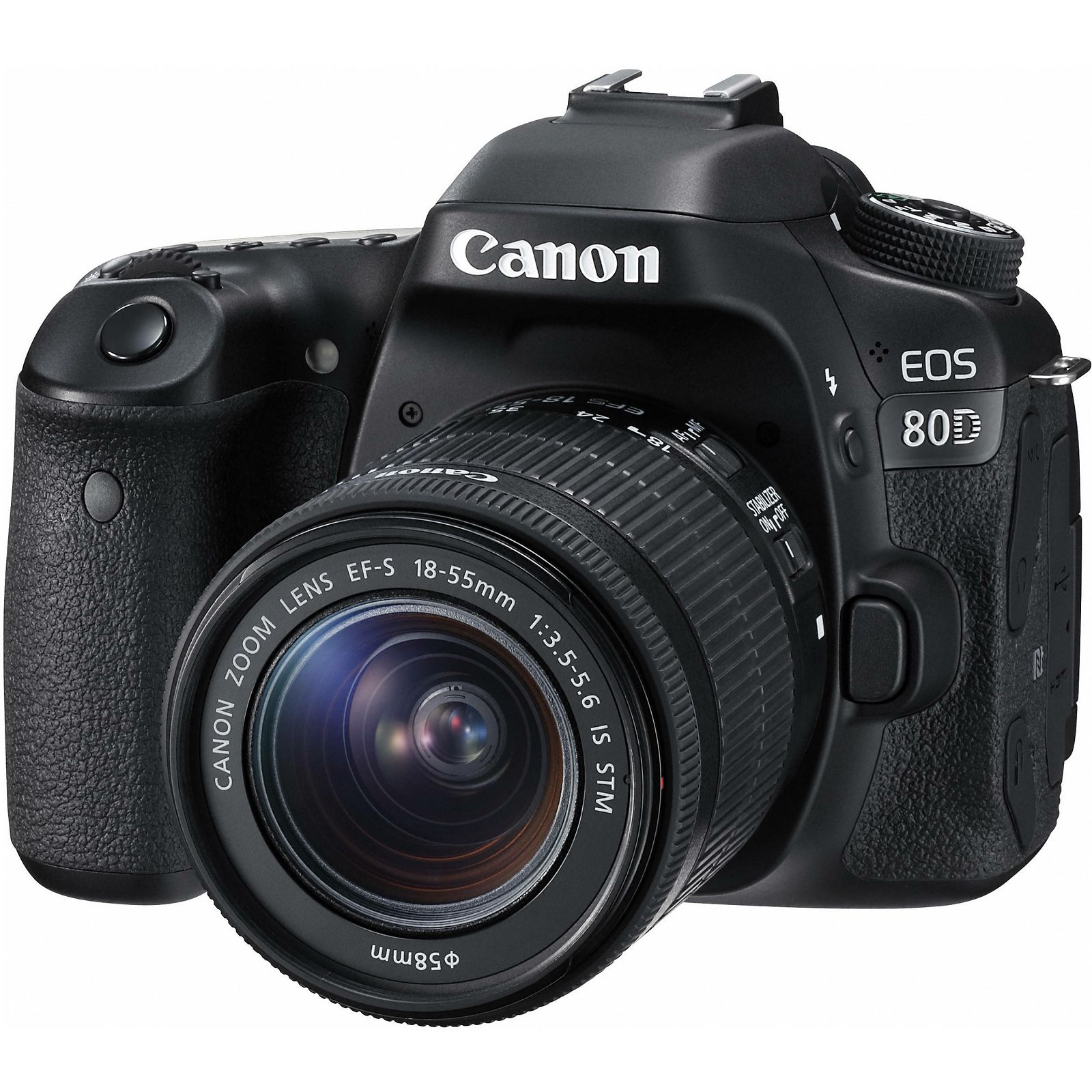 Canon EOS 80D + 18-55 IS STM DSLR digitalni fotoaparat s objektivom EF-S 18-55mm f/3.5-5.6 (1263C011AA)