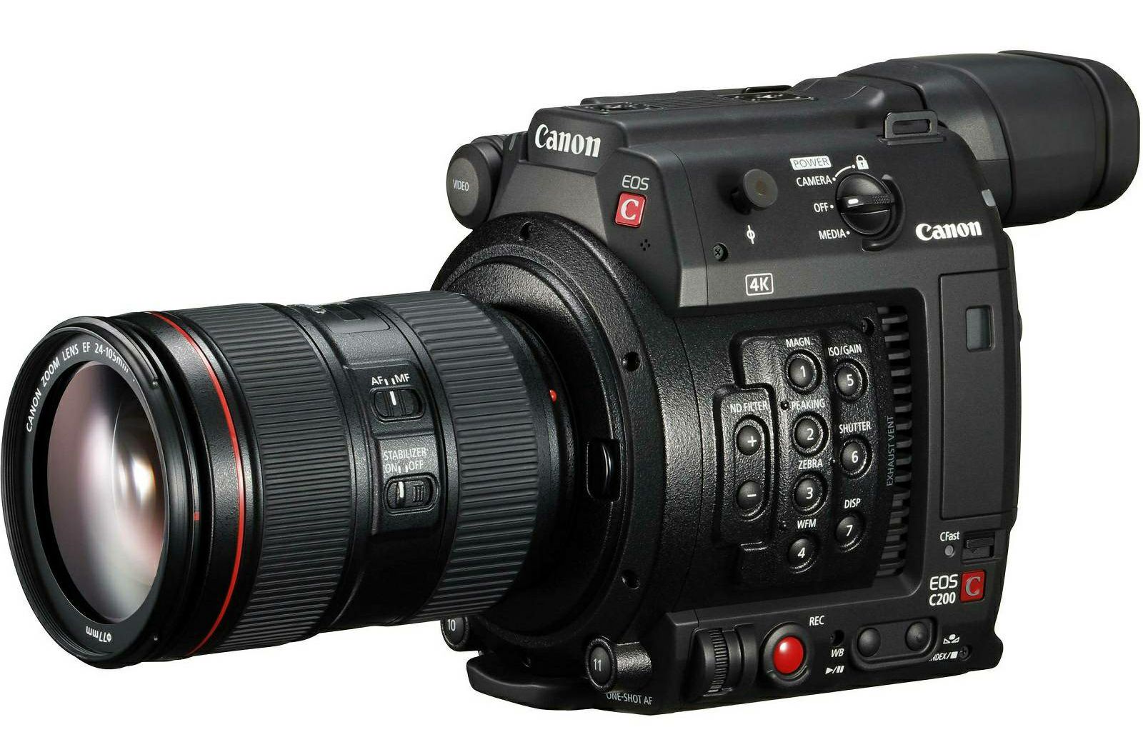 Canon EOS C200 + EF 24-105mm f/4L IS II USM KIT Cinema Camera profesionalna video kamera s objektivom + Sandisk 128GB CFast + reader KIT