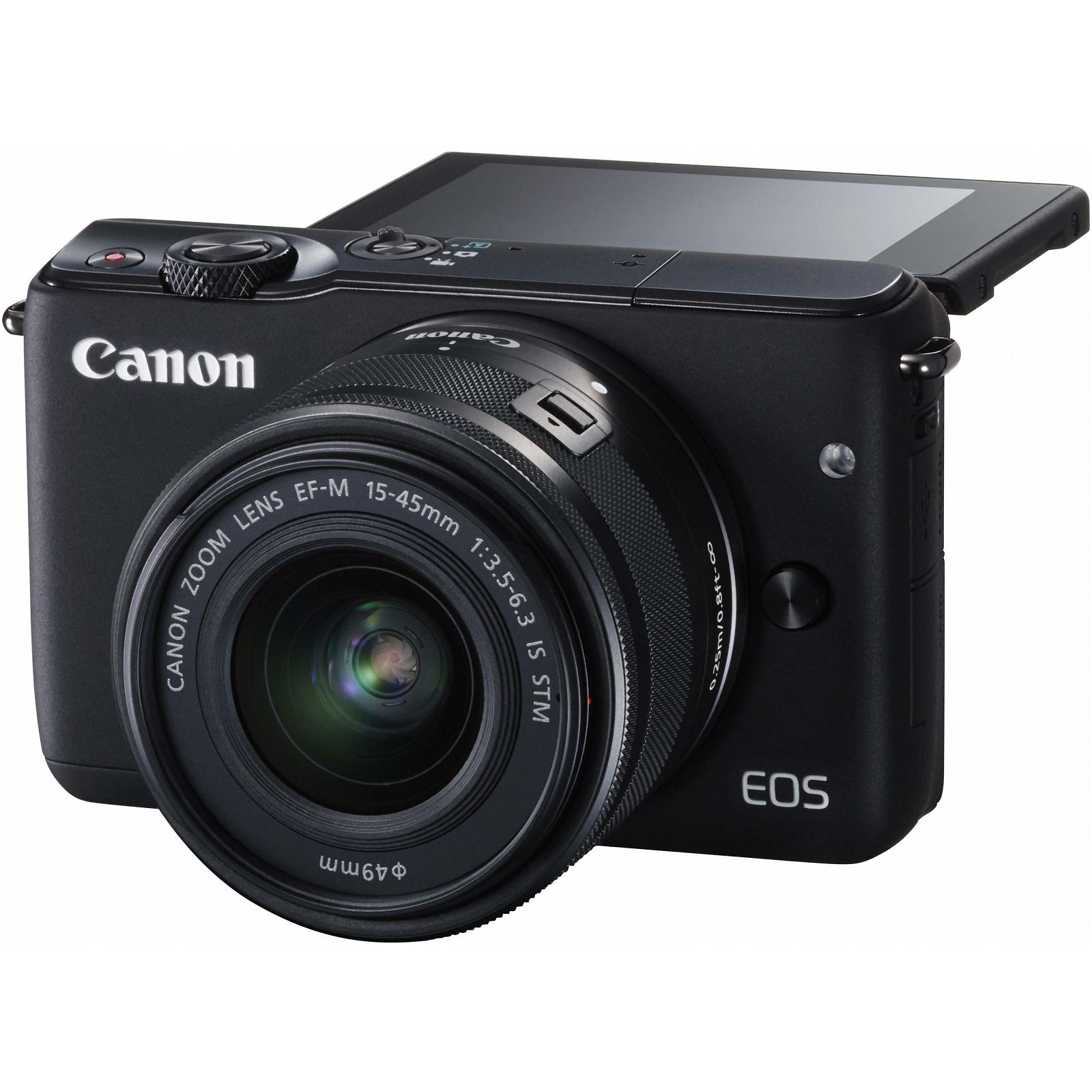 Canon EOS M10 15-45 KIT Black crni WIFI Mirrorless Digital Camera bezzrcalni digitalni fotoaparat + 15-45mm objektiv (0584C012AA)