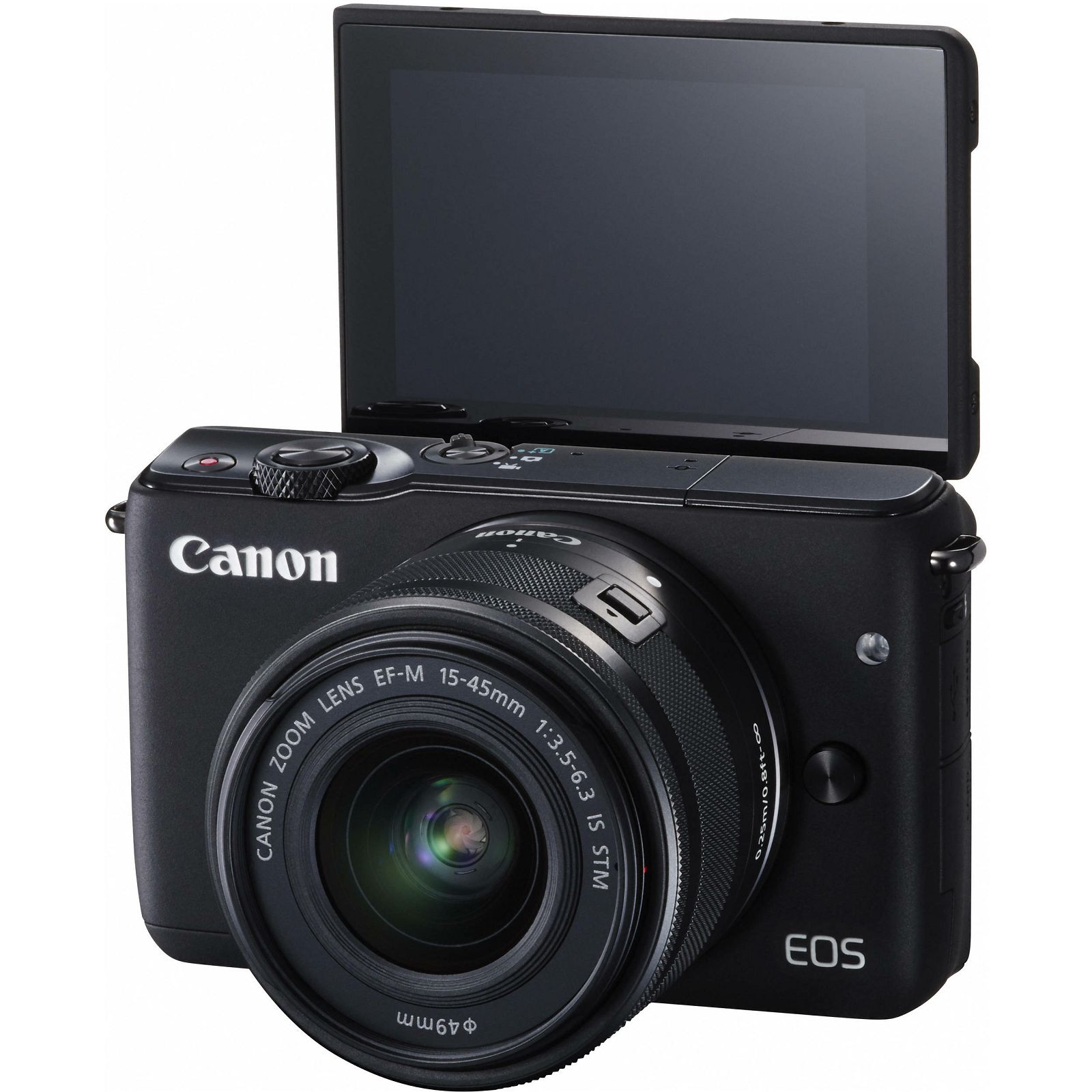 Canon EOS M10 15-45 KIT Black crni WIFI Mirrorless Digital Camera bezzrcalni digitalni fotoaparat + 15-45mm objektiv (0584C012AA)