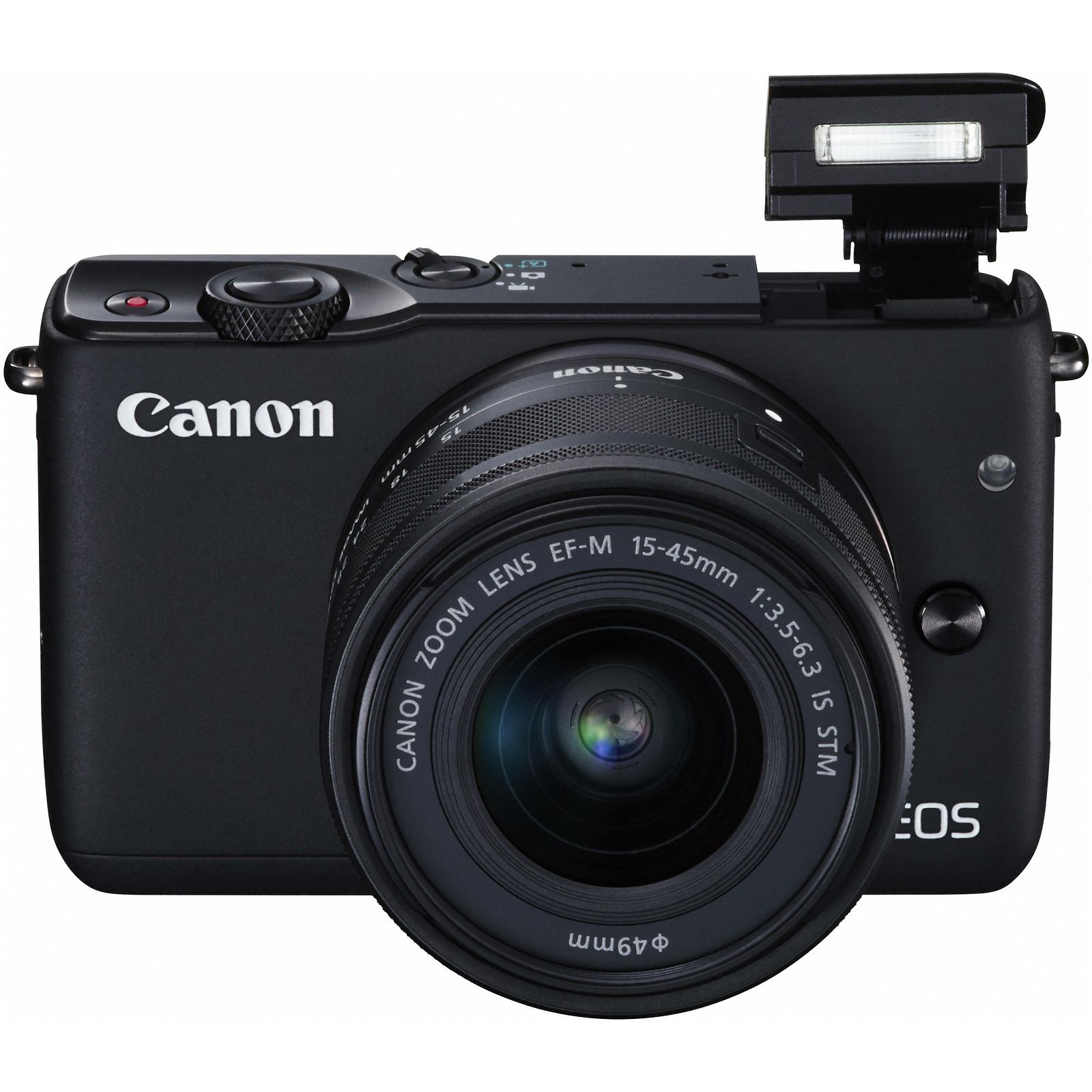 Canon EOS M10 15-45 KIT Black crni WIFI Mirrorless Digital Camera bezzrcalni digitalni fotoaparat + 15-45mm objektiv (0584C012AA)