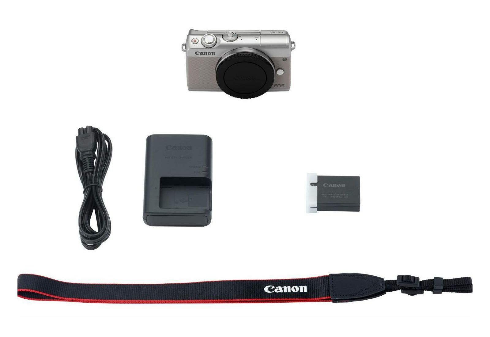 Canon EOS M100 Body Gray Mirrorless Digital Camera sivi Digitalni fotoaparat (2211C002AA)