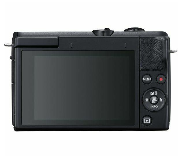 Canon EOS M200 + 15-45 IS STM + 55-200 IS STM Black Mirrorless Digital Camera crni Digitalni fotoaparat s dva objektiva EF-M 15-45mm 3.5-6.3 i 55-200mm 4.5-6.3 (3699C030AA) - CASH BACK