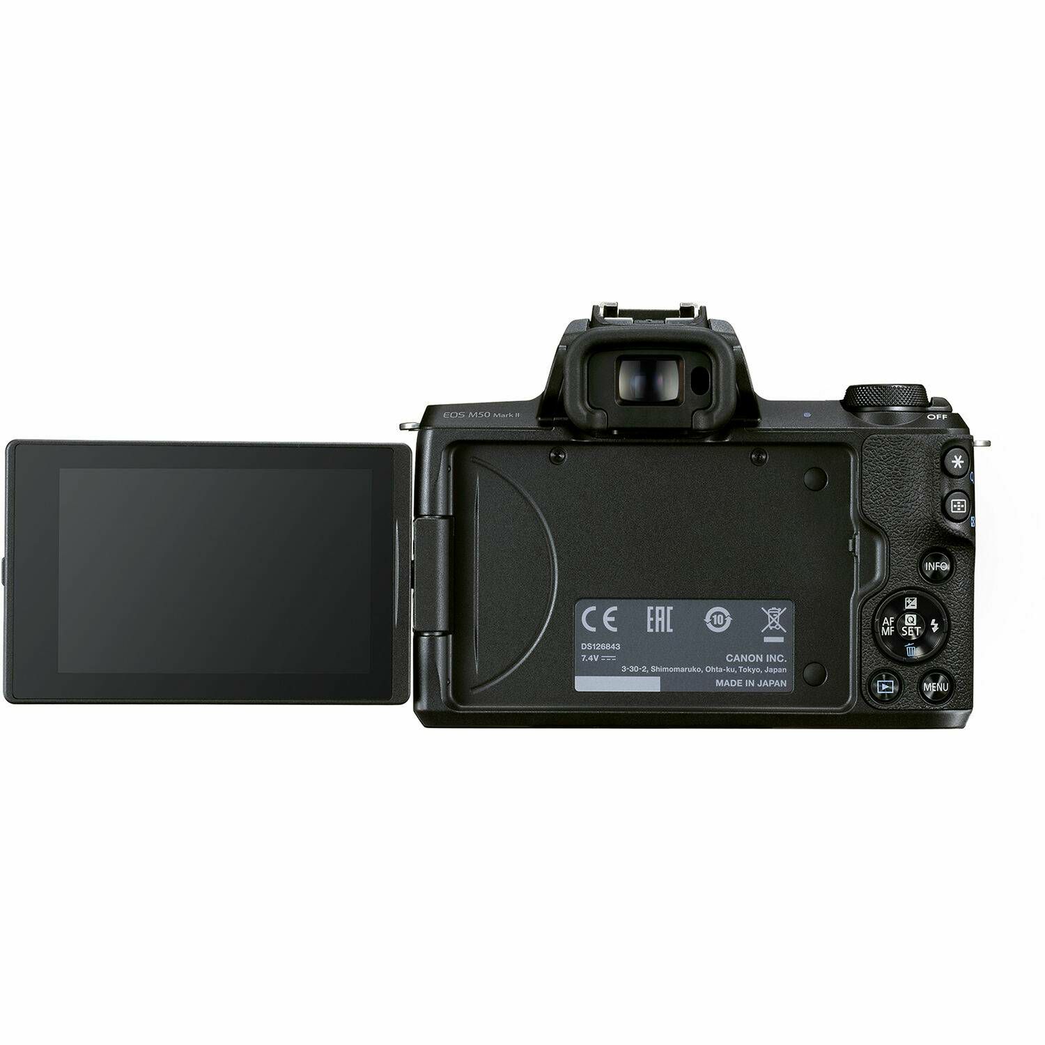 Canon EOS M50 Mark II Body Black Mirrorless Camera bezrcalni fotoaparat (4728C042AA) - CASH BACK