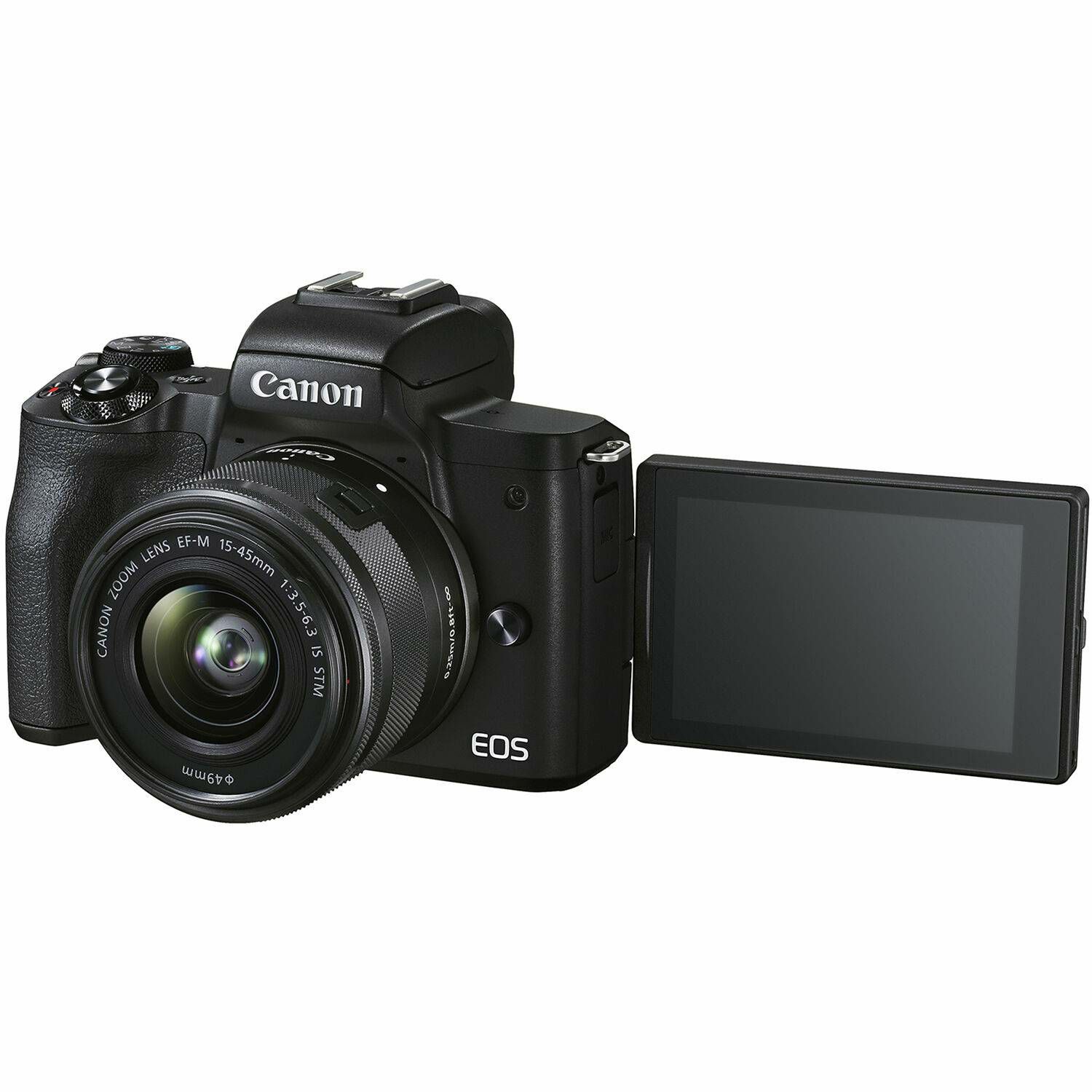 Canon EOS M50 Mark II + EF-M 15-45mm f/3.5-6.3 IS STM Black Mirrorless Camera bezrcalni fotoaparat (4728C043AA)