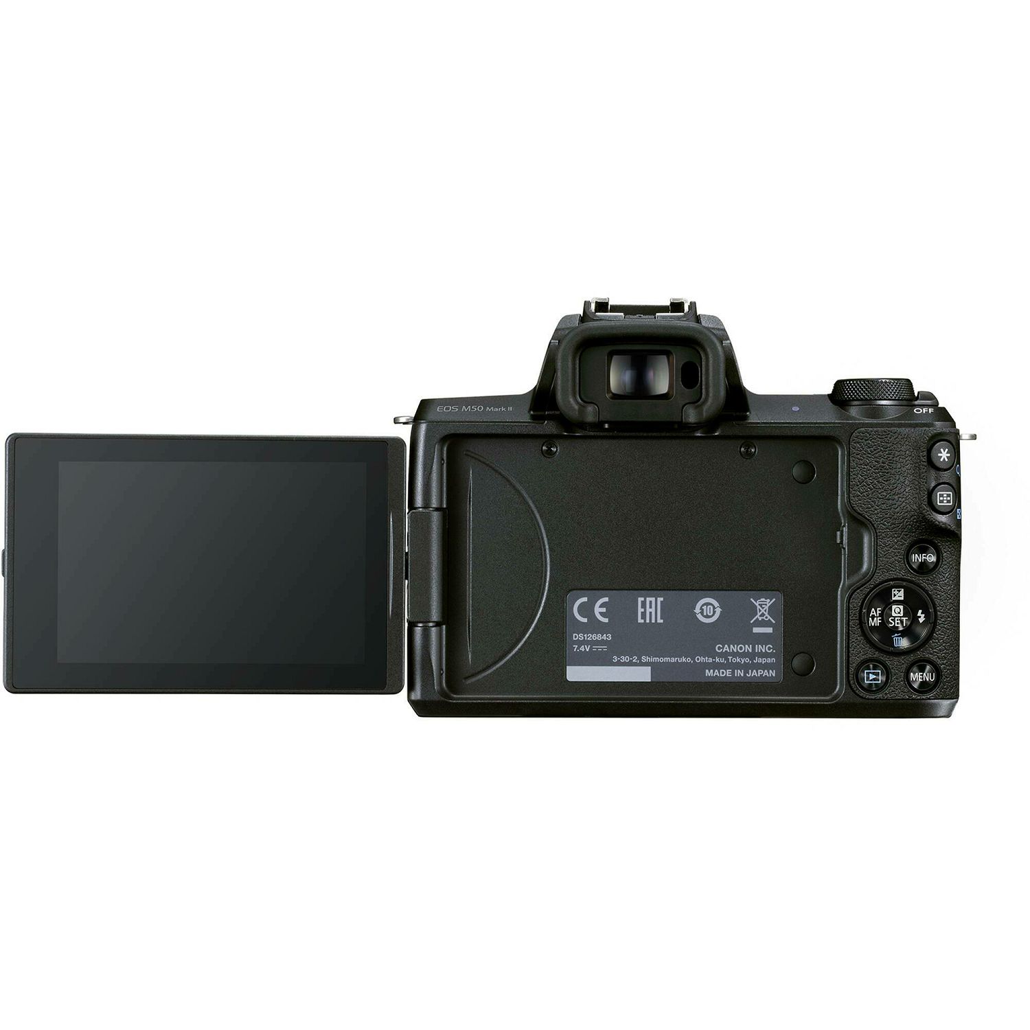Canon EOS M50 Mark II + EF-M 15-45mm f/3.5-6.3 IS STM Black Mirrorless Camera bezrcalni fotoaparat (4728C043AA) - CASH BACK