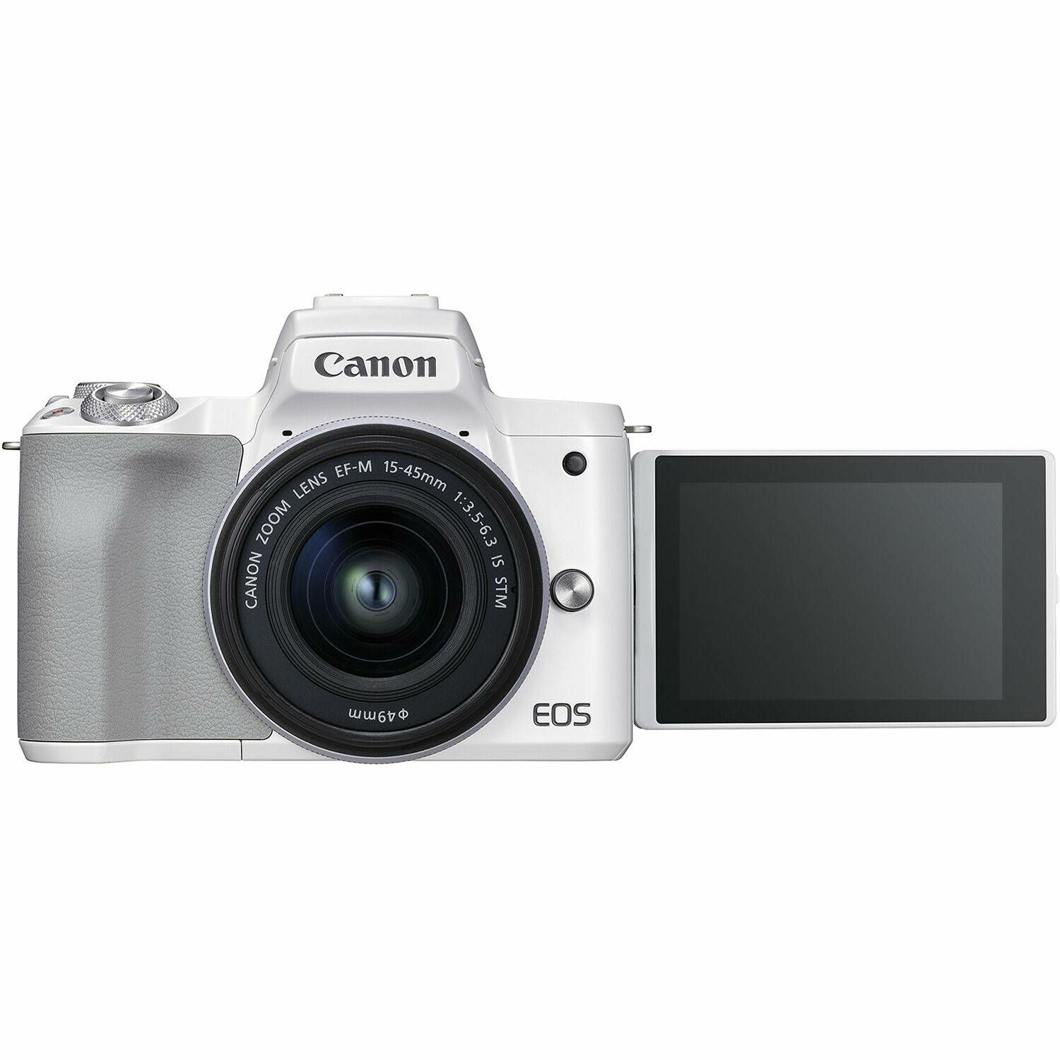 Canon EOS M50 Mark II + EF-M 15-45mm f/3.5-6.3 IS STM White Mirrorless Camera bezrcalni fotoaparat (4729C028AA) - CASH BACK