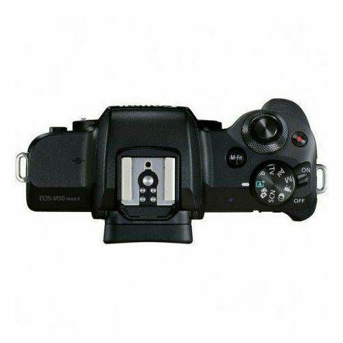 Canon EOS M50 Mark II + EF-M 15-45mm f/3.5-6.3 IS STM Vlogger Kit Rode Video Mikrofon + Joby Gorilla Tripod 1K + SD 32GB (4728C050AA)