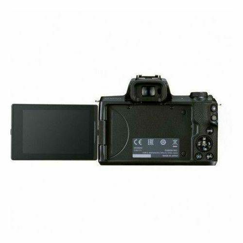Canon EOS M50 Mark II + EF-M 15-45mm f/3.5-6.3 IS STM Vlogger Kit Rode Video Mikrofon + Joby Gorilla Tripod 1K + SD 32GB (4728C050AA)
