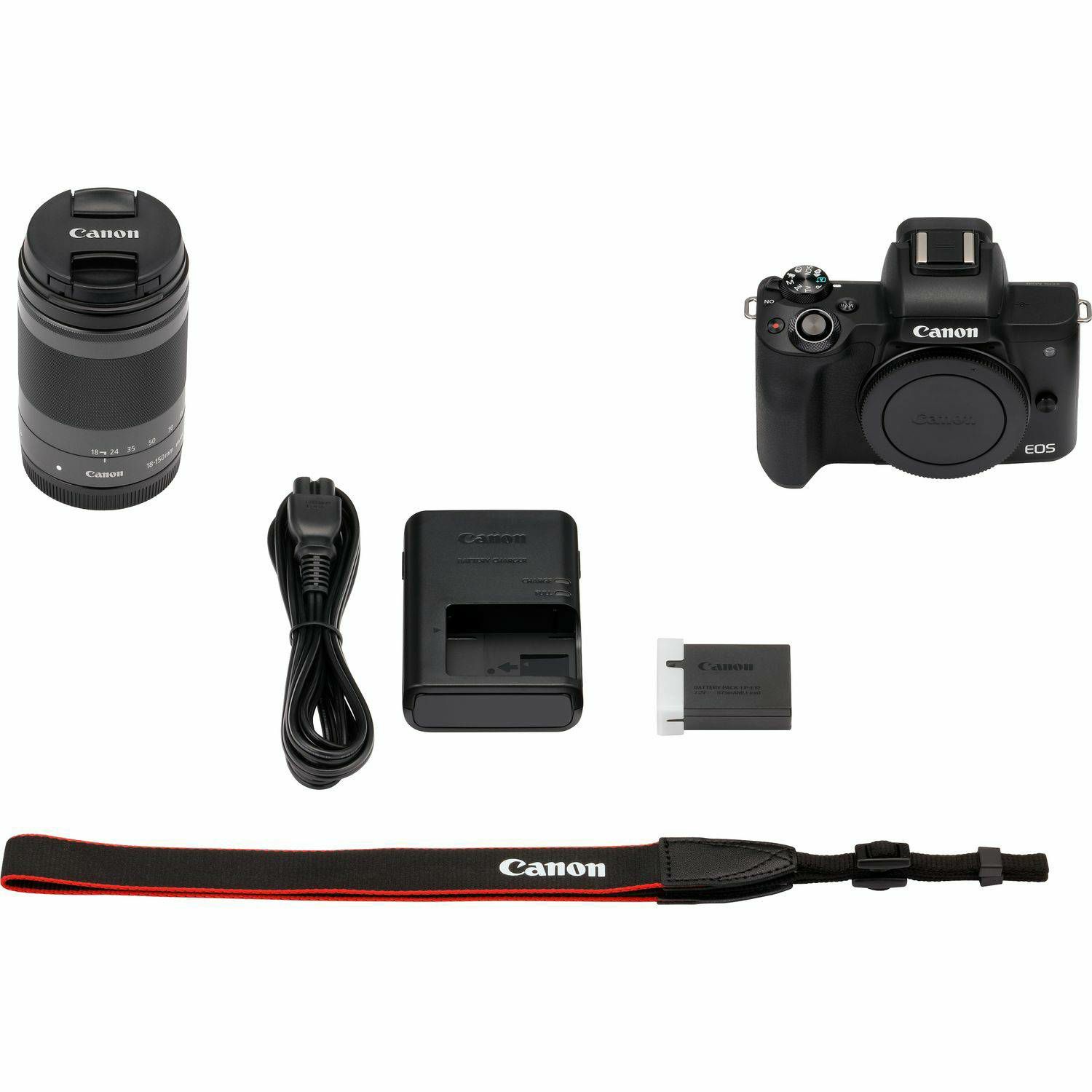 Canon EOS M50 Mark II + EF-M 18-150mm f/3.5-6.3 IS STM Black Mirrorless Camera bezrcalni fotoaparat (4728C044AA)