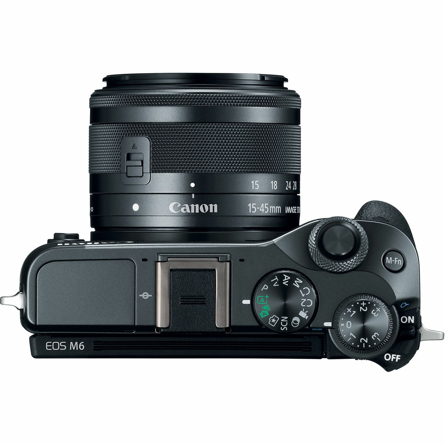 Canon EOS M6 + 15-45 IS STM + 55-200 IS Black Double zoom KIT Mirrorless Digitalni fotoaparat i objektivi EF-M 15-45mm f/3.5-6.3 55-200mm (1724C032AA)