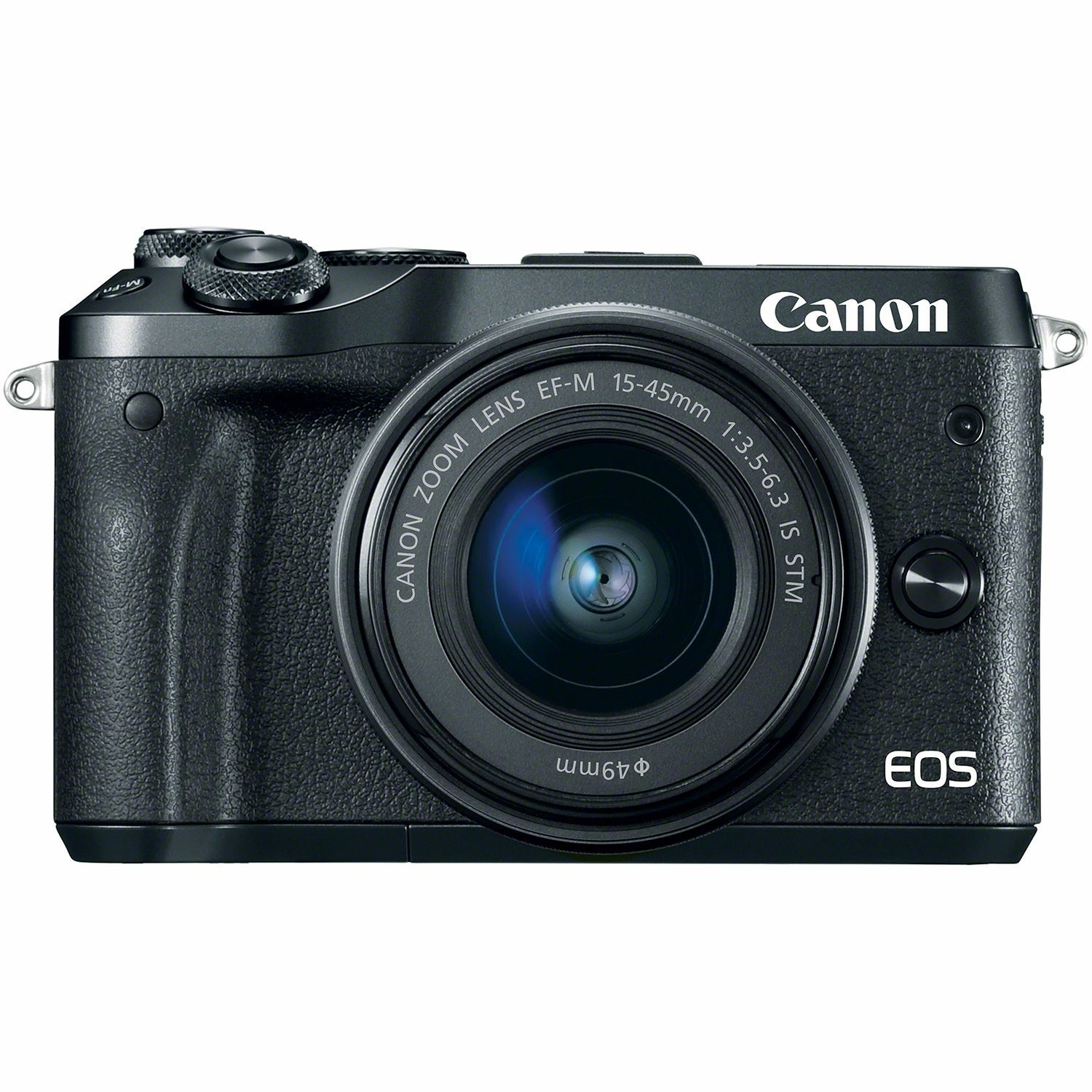 Canon EOS M6 + 15-45 IS STM Black Mirrorless Digital Camera with lens crni Digitalni fotoaparat i objektiv EF-M 15-45mm f/3.5-6.3 (1724C012AA)